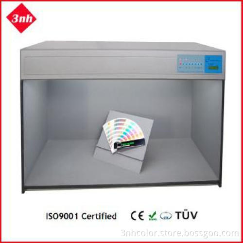 Paper color matching light box with UV source light